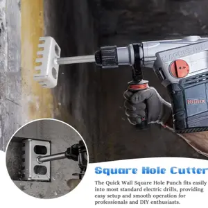 86 Line Box Punching Machine, Creative Electric Box Square Hole Cutter, Stainless Steel Rectangular Slot Cutting Tool, Easy One-Step Hole Cutting