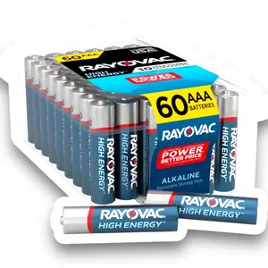 High Energy AAA Batteries (60 Pack), Triple a Batteries