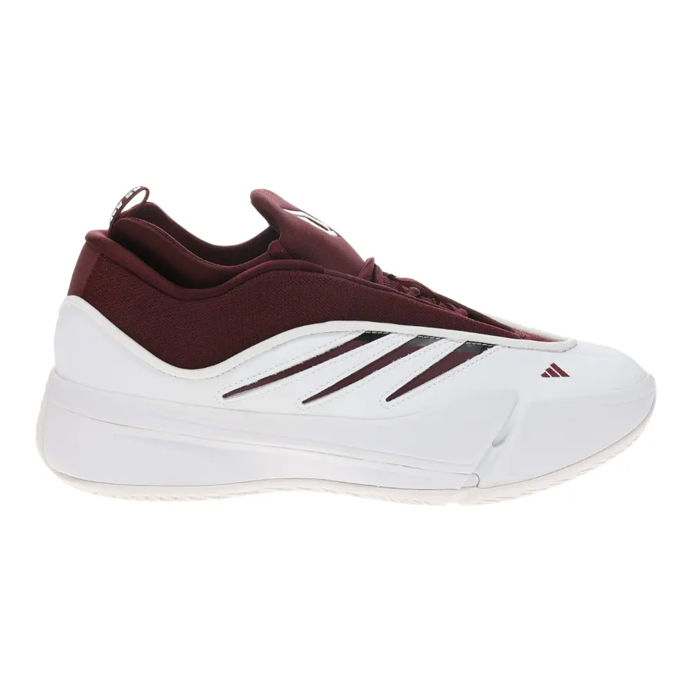adidas Mens Dame 9 Texas A&M Aggies Basketball Sneakers Shoes - White
