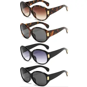 Oversized Vintage Sunglasses for Women, Fashion Retro Big Frame Shades with UV Protection