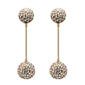 Archival Lulu Aurora Borealis Glass Crystal Dream Drop Earring