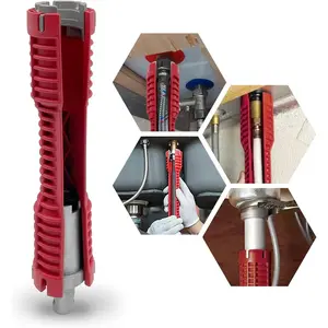 Wrench, Faucet and Sink Installer Tool Multifunctional Plumbing Tool Pipe Extractor for Sink Bathroom Kitchen Toilet Plumbing