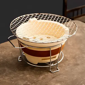 KAWASIMAYA Tea Brewing Starter Set (Roasting Net + Large Charcoal Stove)