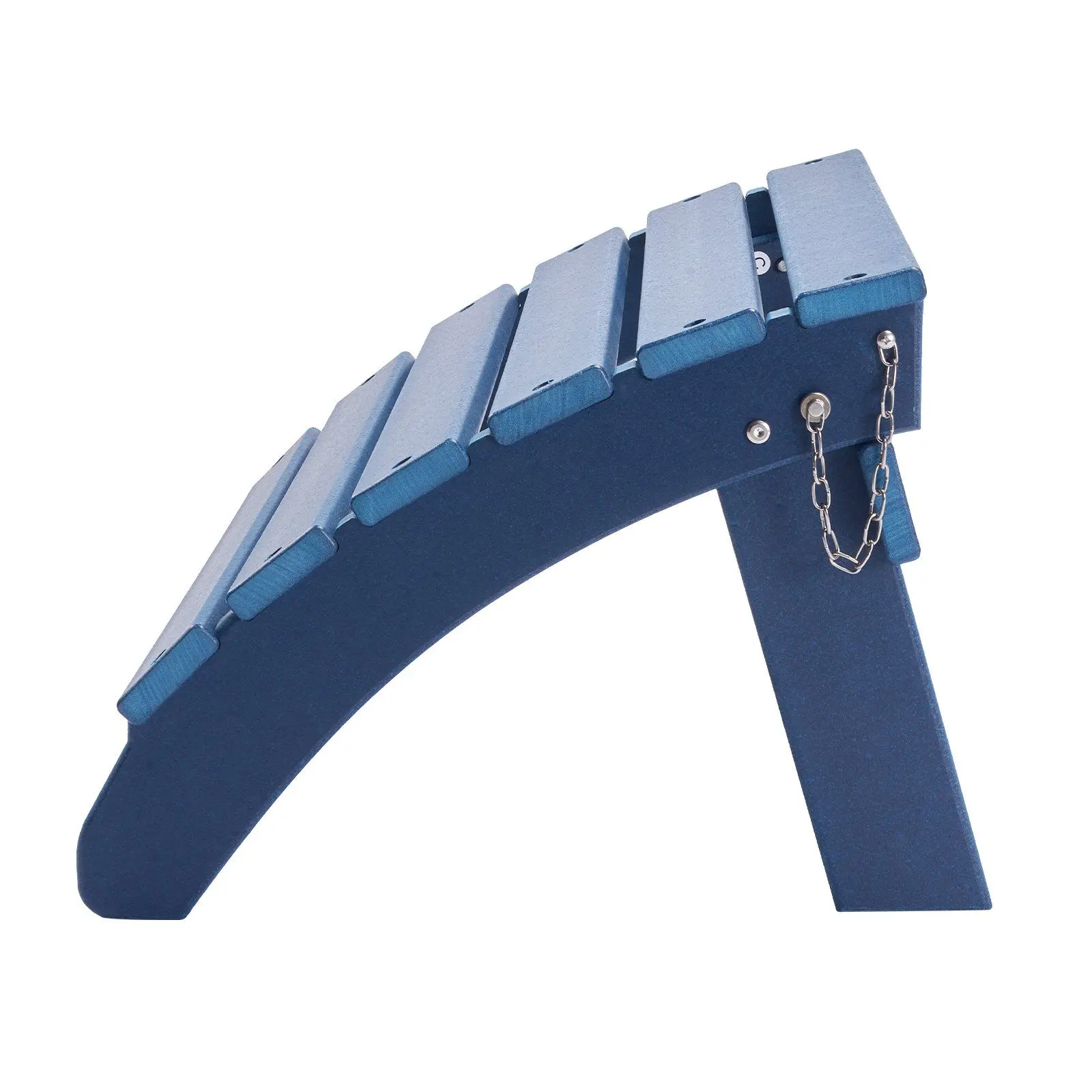VEVOR Adirondack Ottoman 18.7L x 18.9W x 13.8H Inch HDPE Folding Patio Footrest Blue