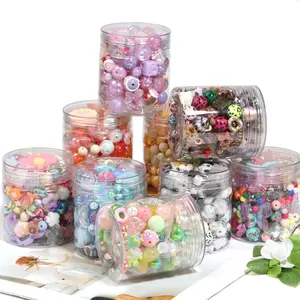 【HS1】Assorted Mixed Clay Acrylic Beads Set DIY Jewelry Making Supplies for Bracelet Keychain Phone Charm Craft