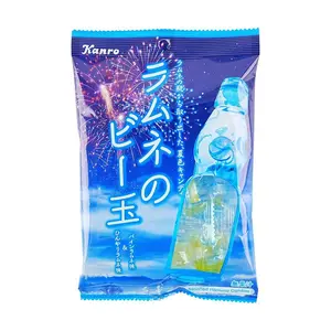 KANRO Japanese Summer Refreshing Soda Pineapple Ramune Candy 65g - Cool & Fruity Snack
