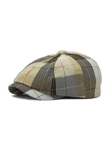 1pc Unisex Plaid Newsboy Cap Fitted Hat | Gatsby Cabbie Hat Ideal Gift Choice