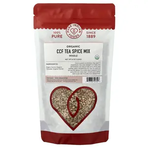 Pure Indian Foods Organic CCF Tea Spice Mix, Whole, 8 oz (226 g)