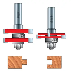 Freud 99-036 Adjustable Tongue & Groove Router Bit Set - 1/2" Shank