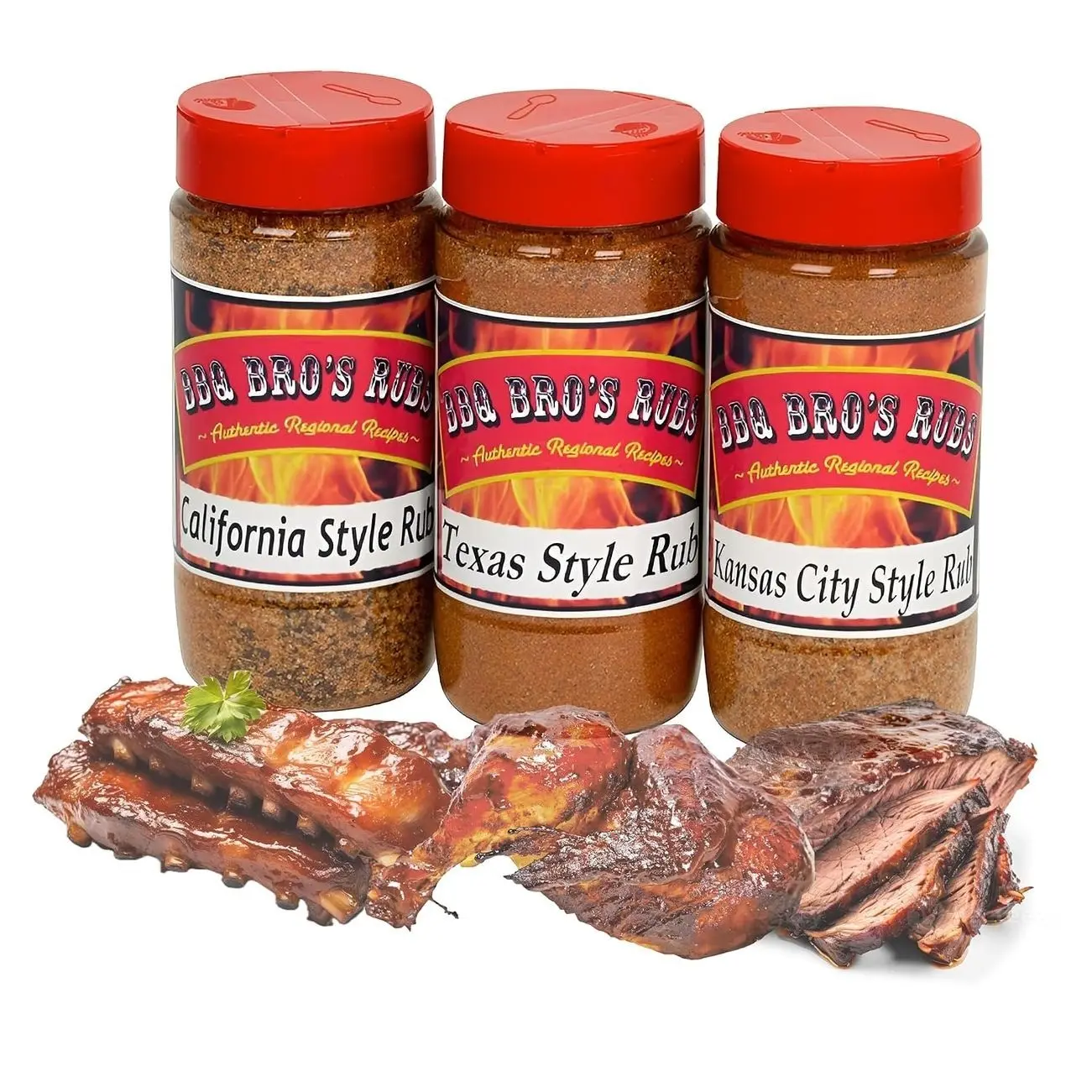 BBQ BROS RUBS (Western Style) - Barbecue Seasonings - BBQ Spices - Dry Rub- Handcrafted BBQ Rubs for Grilling, Cooking & Smoking