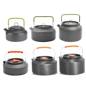 Portable Aluminum Camping Kettle (0.8–2.5L / 27–85 fl oz) — Lightweight Tea & Coffee Kettle for Hiking, Fishing, Picnic & Outdoor Cooking