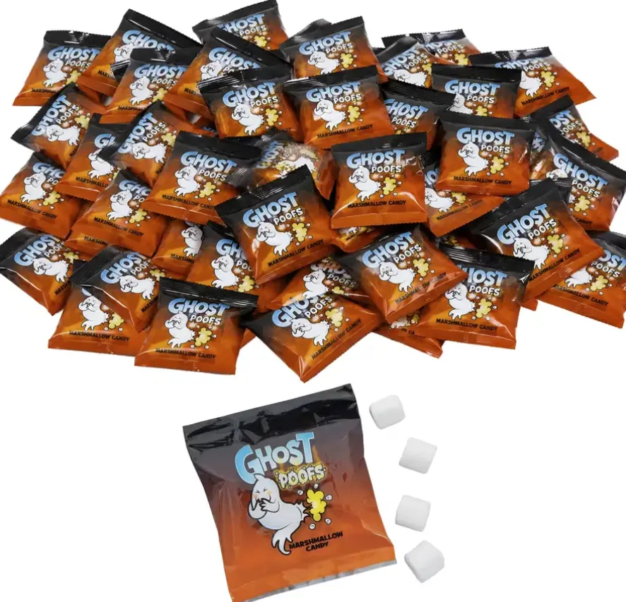 10.67 oz. Ghost Poofs Vanilla-Flavored Marshmallow Treat Packs - 72 Pc.