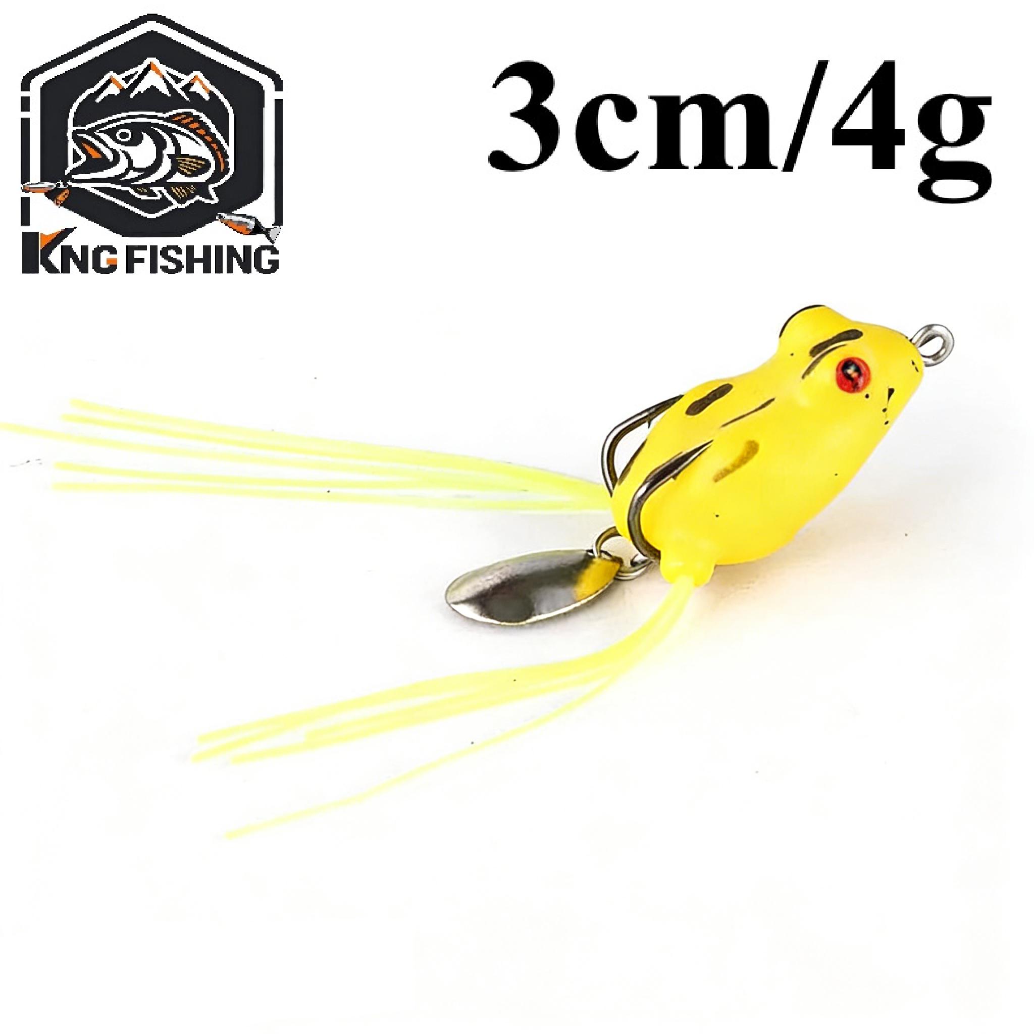 EXCROCK 10pcs Topwater mini Frog Fishing Lure Set/Kit with Hooks, Lifelike Artificial Bait, Fishing Accessories, Solocamping, Minnows Lure Set