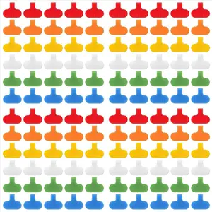 120 PCS Cable Labels Cord Labels Multi-Color Write on Wire Labels Tags for Cable Management and Identification