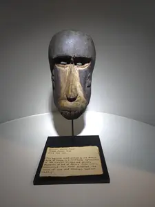 Ron Million Authentic Maasai Monkey Mask - Handcrafted Kenyan Art with Cultural Significance and Unique Symbolism for Maasai Wedding Ceremonies, Complete with Display Card in Black Gift Box