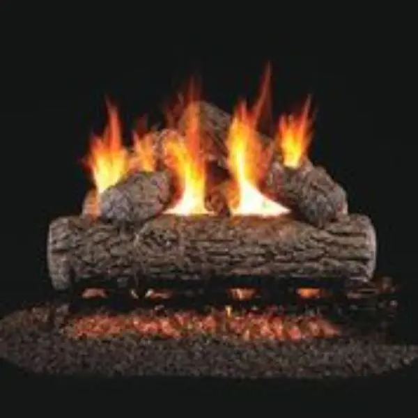 RealFyre R-12 12 in. Vent-Compatible Refractory Golden Oak Classic Gas-Powered Gas Logs for Home Use