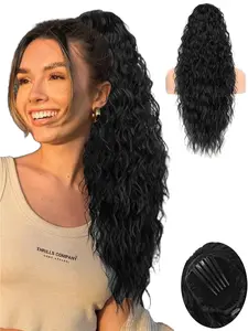 30 Inch Long Wavy Ponytail Extension, Synthetic Hair Extensions for Women, Gorgeous Fluffy Hair Piece, Synthetic Hairpiece for Daily Use, Synthetic Clip Hairpiece