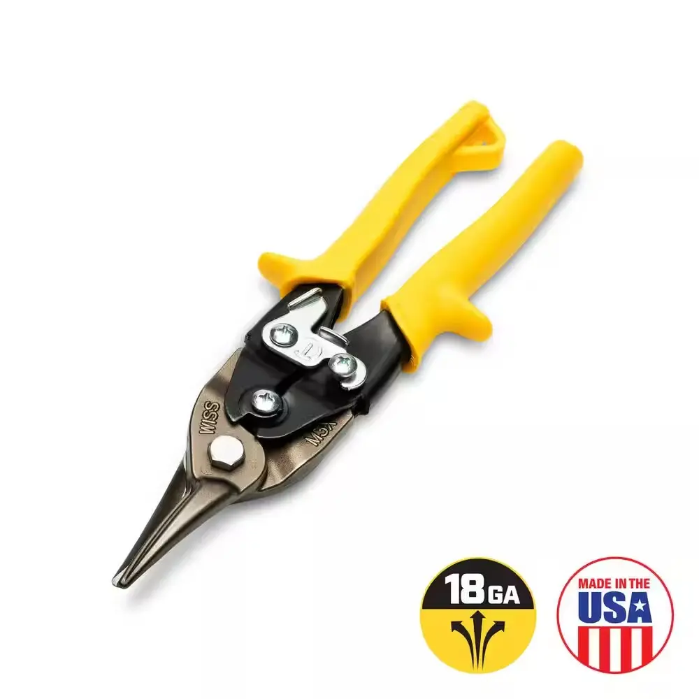 Crescent Wiss 9-3/4 in. Compound Action Straight, Left, and Right Cut Aviation Snips