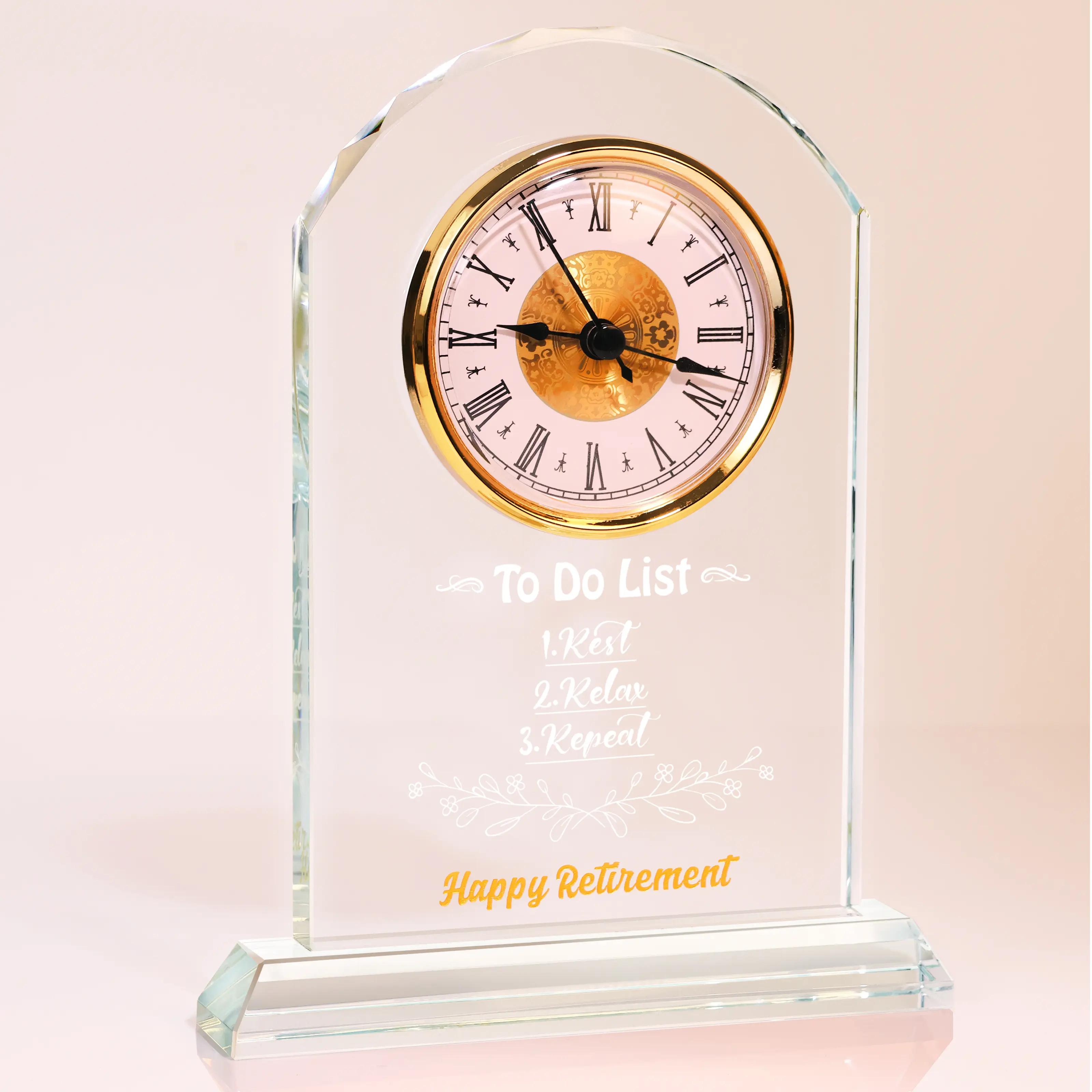 Retirement Clock, Funny Retirement Plaque for Women/Men, Cool Retirement Gifts for Teachers, Police, Nurses, Boss, Farewell Gift for Coworker