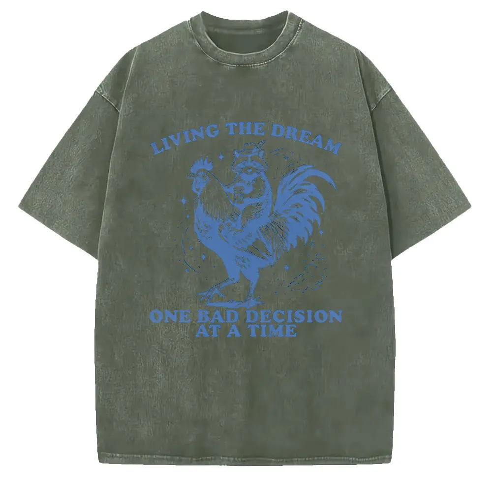 Washed T-shirt-Green