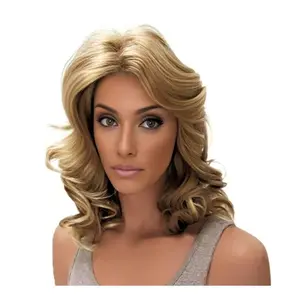 Blonde Wig - Natural, Curly Hair, Bangs, Chemo Hair, Cosplay Accessory, Available in Various Styles