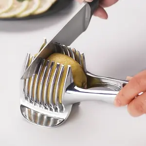 Lemon Slicer Tool, Tomato Slicer Tool, Bread Anti-Scald Clip, Convenient Kitchen Tool, Fruit Cutting Utensil, Multi-Functional Lemon Divider, Fruit Vegetable Slicer, Vegetable Fruit Cutter, Kitchen Gadget