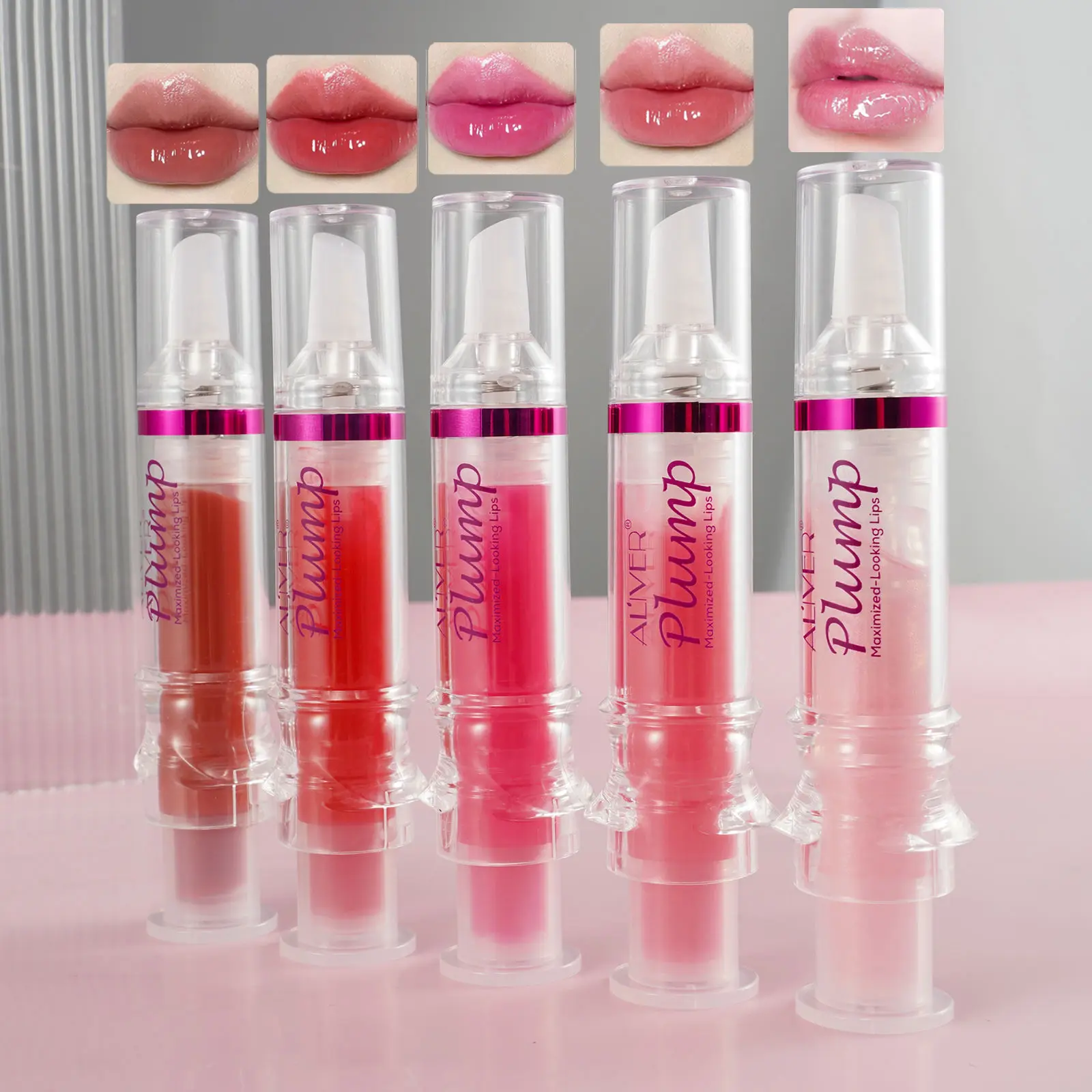 Lightweight Lip Plumping Enhanced Lip Gloss Glossy Lipstick Lip Mirror Lip Plumping Balm Shiny Long Lasting Moisturizing Color Glossy Lip Plumping Balm For Women Girls