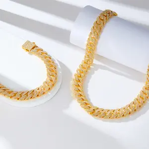 15mm new style buckle wide square strip buckle Miami chain hip hop headphones