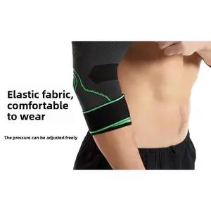 Adjustable Elbow Compression Sleeve | Breathable Elastic Elbow Brace – Custom Pressure Sports Elbow Protector for Tennis, Golf, Weightlifting & Gym