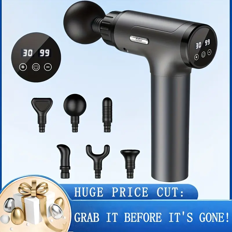 Electric Massage Hammer, Deep Vibration Massage, Portable for Daily Use Or  Travel, Massage Gun for Fascia,
