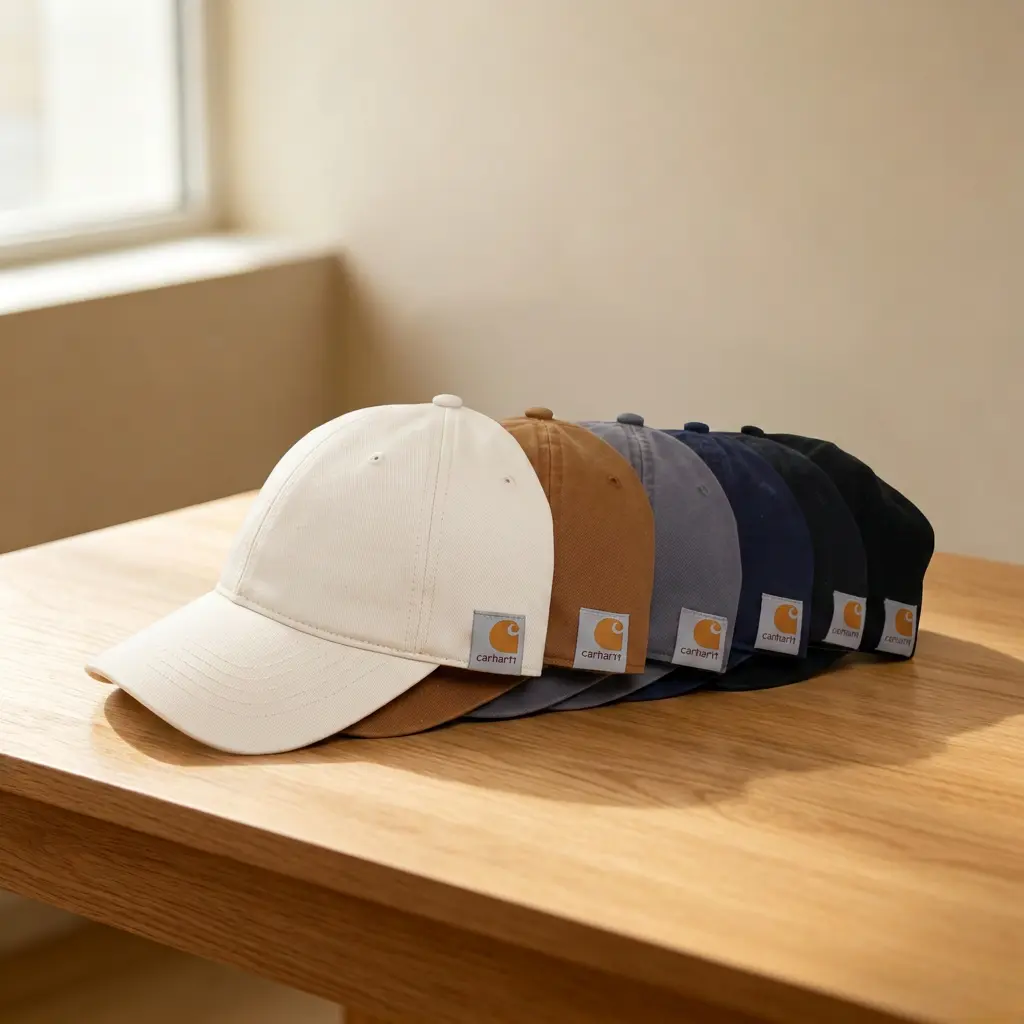 Washed Cotton Baseball Cap, Curved Brim Side Patch Adjustable Unisex Casual Sun Hat Street Hat for Men & Women