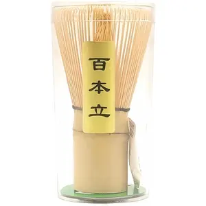 Matcha Whisk - Bamboo Whisk for Matcha Powder, Handcrafted Organic Traditional Japanese Chasen, 100-Prong Matcha Stirrer Wisk Mixer Brush for Authentic Tea Preparation Turimon