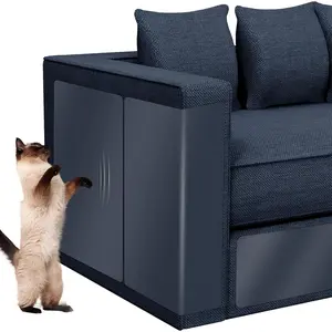 Cat Scratch Furniture Protector 12-Pack – Clear Self-Adhesive Couch Guards – Anti-Scratch Deterrent for Sofa and Upholstery(6+6=12)