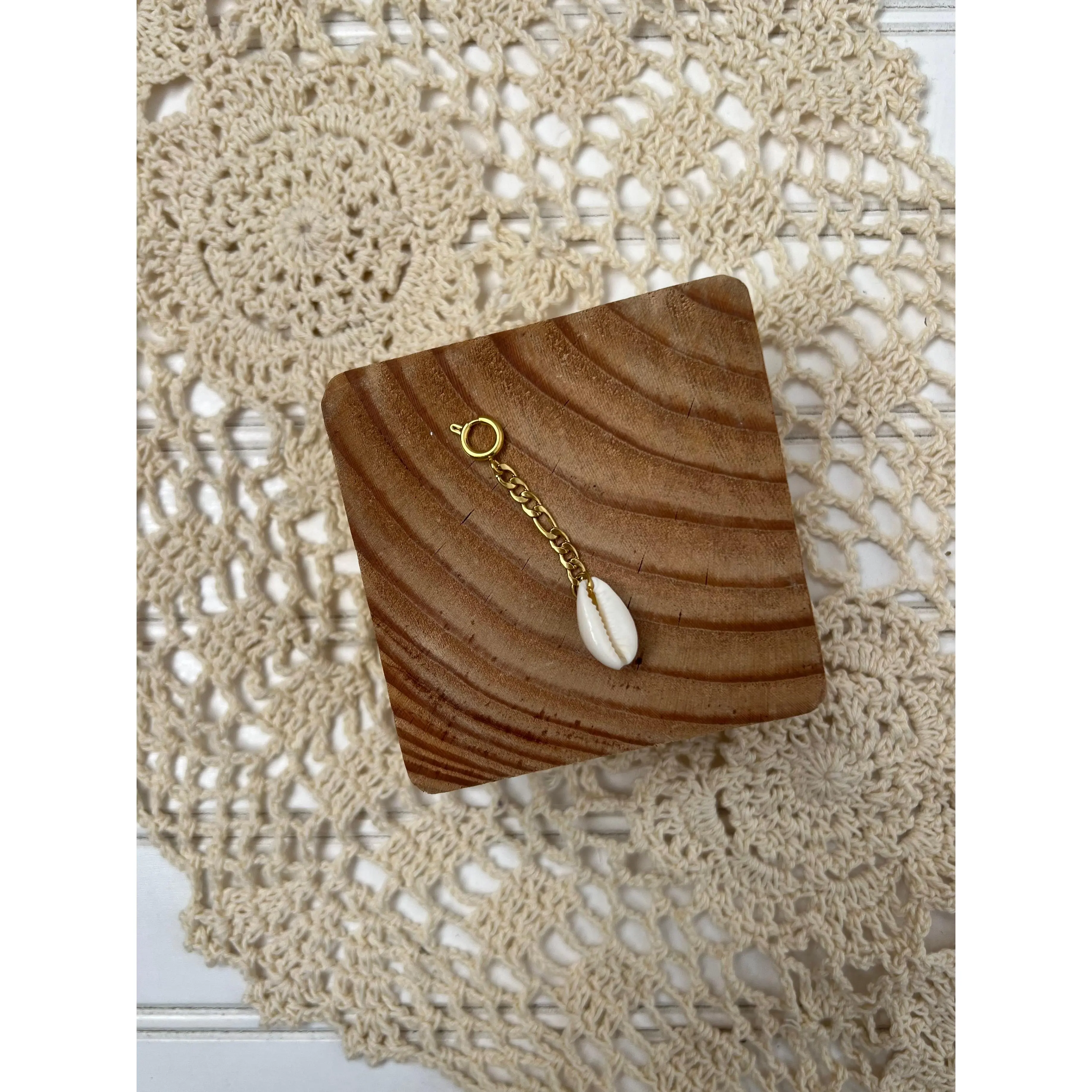 Large Bikini Shell Clip Charm Large Bikini Shell Clip Charm