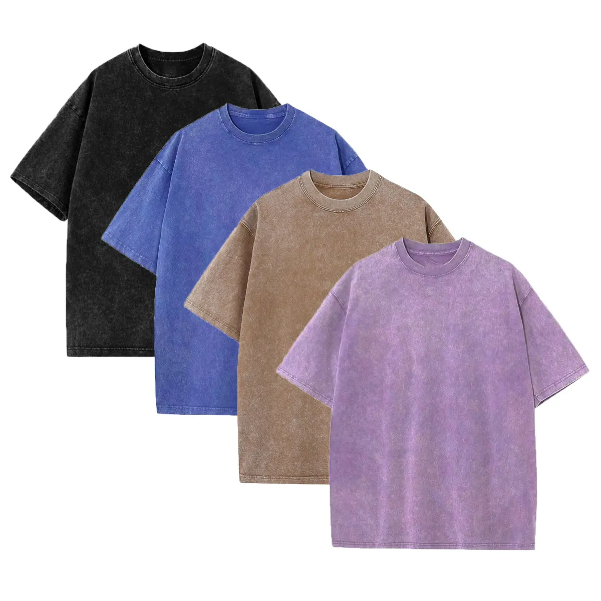 Midnight Black+Denim Blue+Brown+Lavender Mist