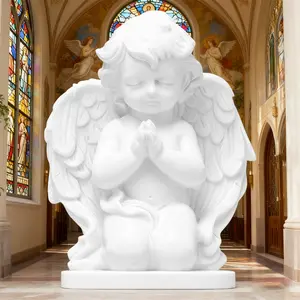 Angel Sculpture Ornament, Decorative Angel Figurine Religious Decoration for Home Decoration, Unique Gift Idea for Loved Ones, Enhance Your Space Aesthetics