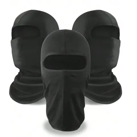 Outdoor High Elasticity Breathable Full Face Mask, Unisex Hat, Summer Sun Protection Camouflage Ice Silk Pullover Hat, Outdoor Sports and Cycling Helmet Liner Hat, Protective Gear, Breathable Face Cover