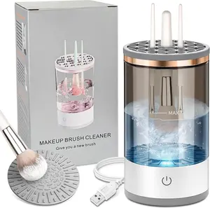Electric Makeup Brush Cleaner - Efficient Electric Makeup Brush Cleaner Machine for Thorough Brush Cleaning, Ideal for Makeup Artists & Enthusiasts