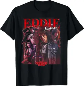 Stranger Things Eddie Boyfriend Officially Licensed Unisex T-Shirt, Full Color