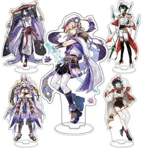 Game Figure Stand Acrylic Figure Xiao  Scaramouche Zhongli Hutao Cosplay Model Plate Desk Decor Fans Collection Prop