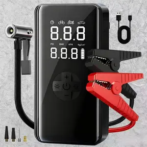 10-in-1 Car Jump Starter with 150PSI Air Compressor, Portable Battery Booster for Gas & Diesel Vehicles, Emergency Car Jump Box with LED Light