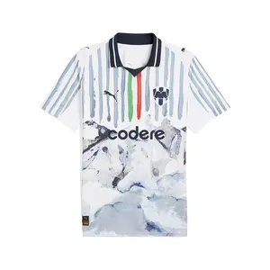 PUMA Mens X Kidsuper Mty Collared Short Sleeve Replica Jersey Casual - White