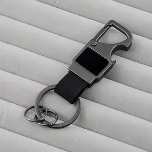 Multifunctional Heavy Duty Keychain Bottle Opener for Outdoor Car Home, Carabiner Car Key Chains for Men and Women, Creative Pendant for Holiday Gift