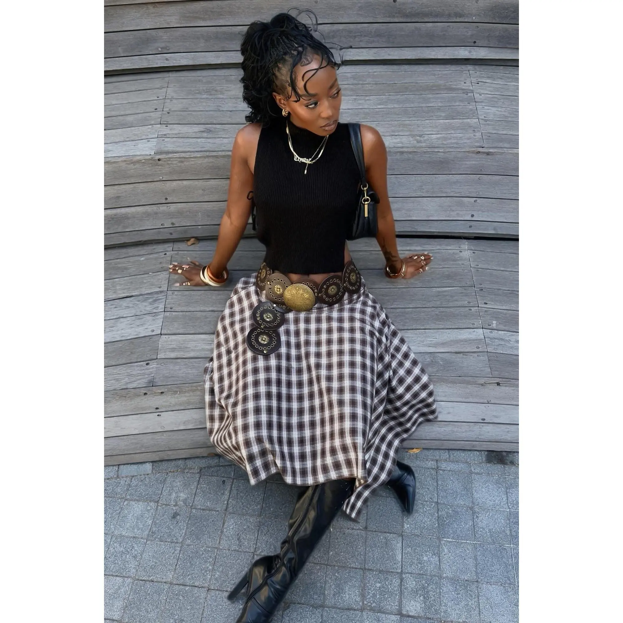 Bring It Back Boho Belt - Brown