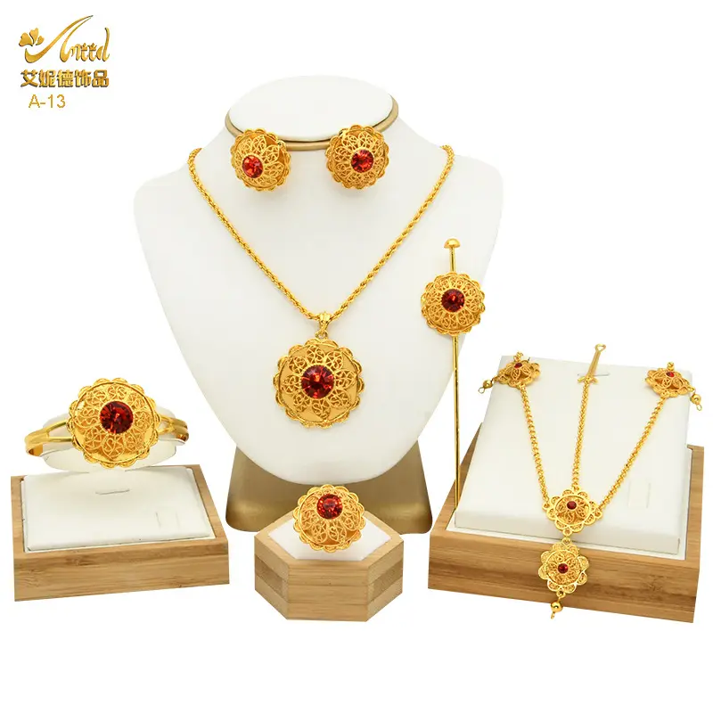 A 13 six piece jewelry set