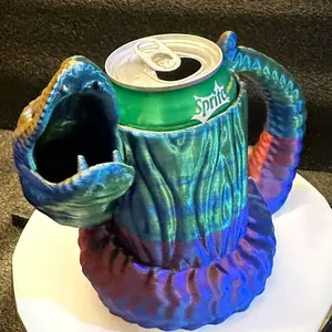 Snake Dice Tower and Beverage Carrier Portable Serpent Tabletop Gaming Drink Holder