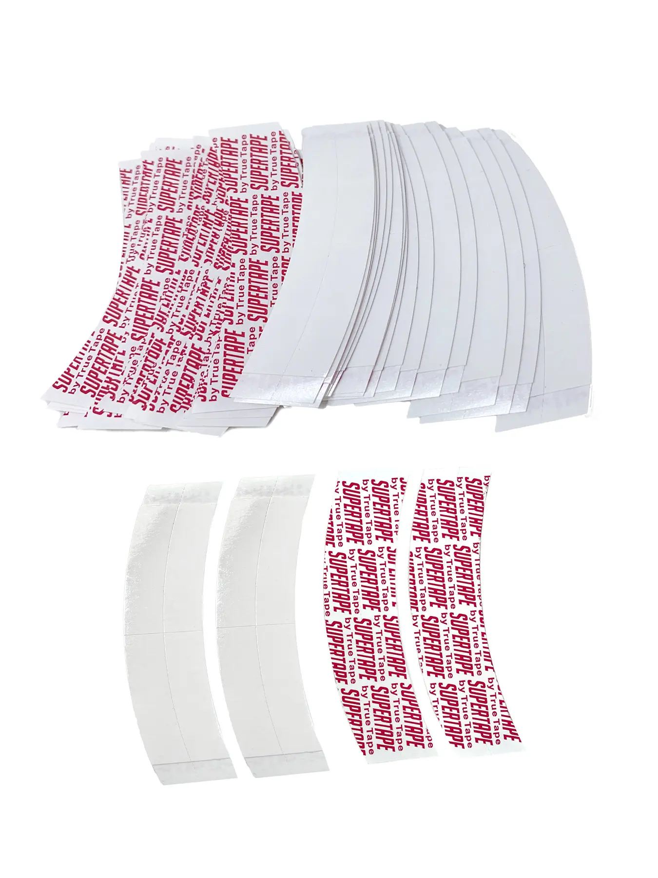 Double-Sided Wig Tapes for Lace Wigs, Hairline, Toupee, Hair System and Hairpieces, 36 PCS/Sheet Tape Waterproof Thin and Lightweight, Skin-friendly Comfortable to Use(Blue/Red)