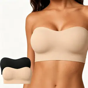 Women's Convertible Strapless Minimizer Bandeau Bra Underwire Unlined for Large Bust