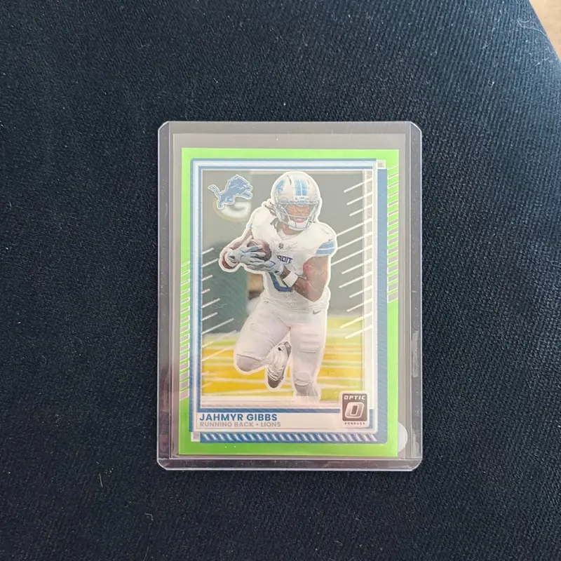 2025 Optic Jahmyr Gibbs Neon Green Prizm #136/199