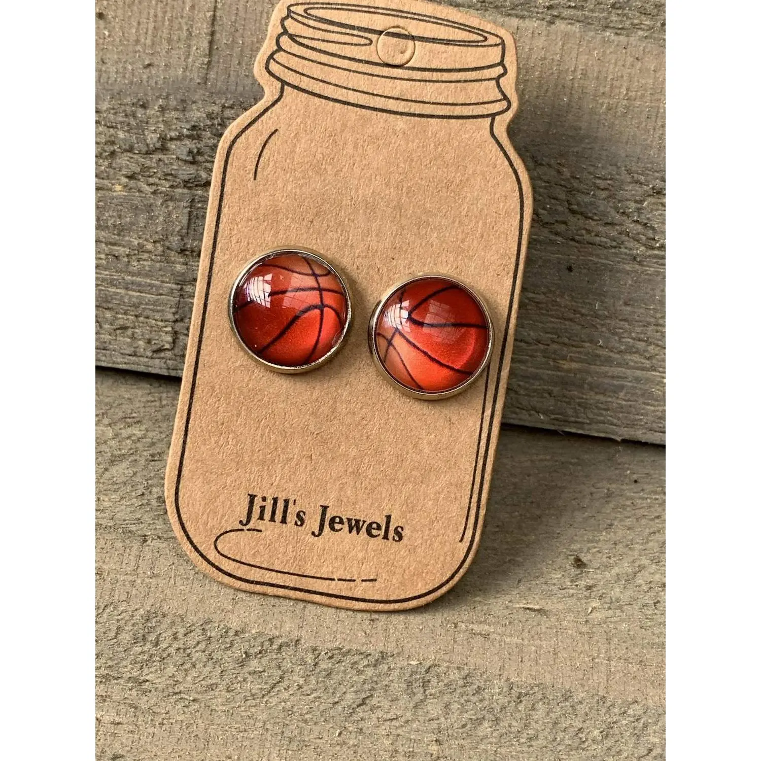 Basketball Stud Earrings